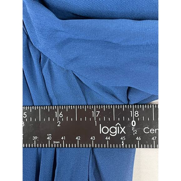 Abercrombie & Fitch long sleeve Babydoll mini dress in blue, size L, EUC - Picture 9 of 12